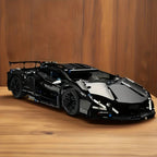 Detailed Sports Car Building Block Set with Working Headlights and Opening Doors, 1288 Pieces All Vera Mart