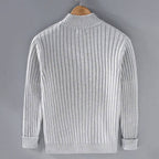 Slim Fit Zip Cardigan with Soft Knit Fabric and Ribbed Cuffs All Vera Mart