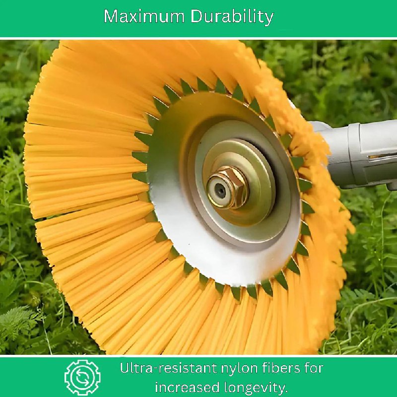 Nylon Brush Trimmer Head for Driveways and Patios with Universal Attachment All Vera Mart