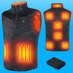 Heated Vest with Power Bank Compatibility and Adjustable Heat Settings All Vera Mart