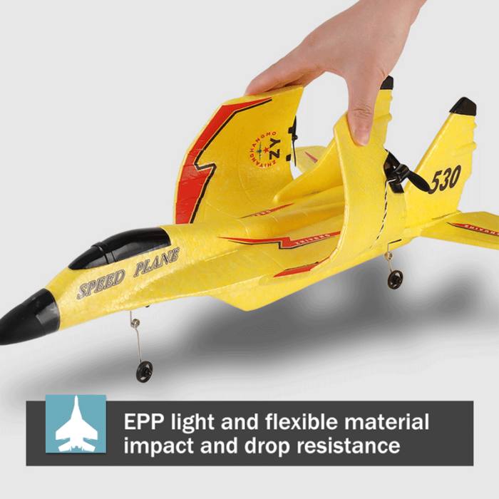 Remote Control Fighter Jet with 2.4G Radio and LED Lights, Foam Airframe All Vera Mart