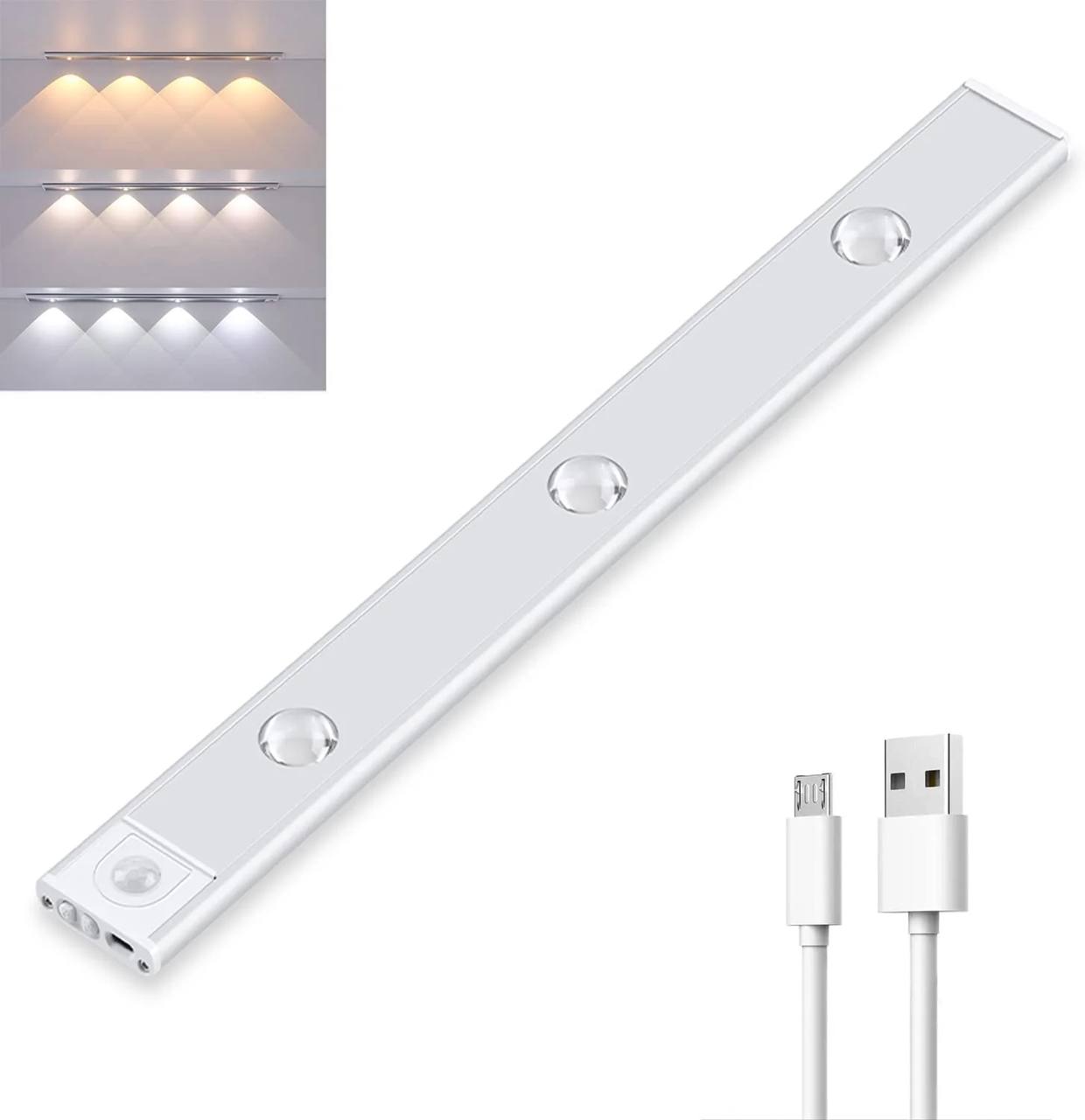 Motion Sensor LED Light Bar with Stepless Dimming and Three Color Temperatures All Vera Mart