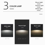 LED Ceiling Light with Adjustable Color Temperature and Slim Flush Mount, 150 sq ft All Vera Mart