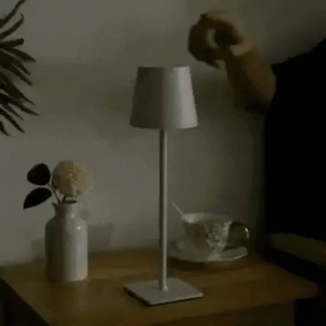 Cordless LED Table Lamp with Touch Control and 15-Hour Battery, Warm White 3000K All Vera Mart