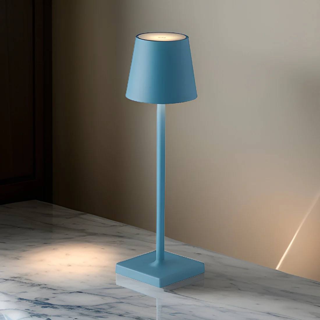 Cordless LED Table Lamp with Touch Control and 15-Hour Battery, Warm White 3000K All Vera Mart