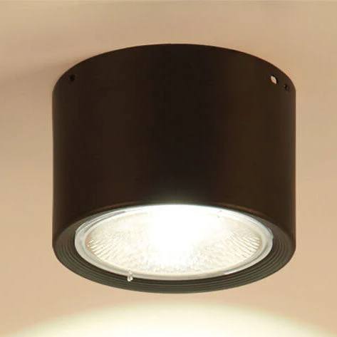 LED Ceiling Spotlight with Rotatable Cylinder Head and Matte Metal Housing All Vera Mart