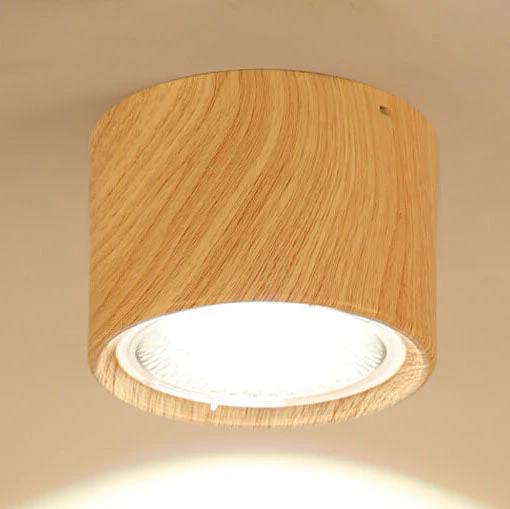 LED Ceiling Spotlight with Rotatable Cylinder Head and Matte Metal Housing All Vera Mart