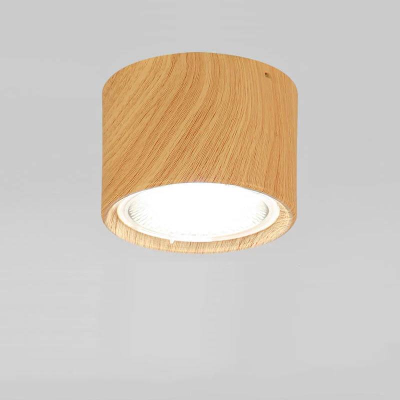 LED Ceiling Spotlight with Rotatable Cylinder Head and Matte Metal Housing All Vera Mart