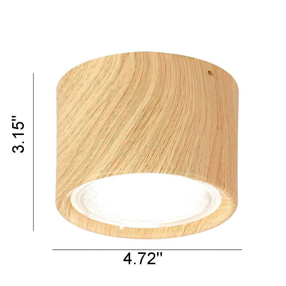 LED Ceiling Spotlight with Rotatable Cylinder Head and Matte Metal Housing All Vera Mart