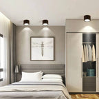LED Ceiling Spotlight with Rotatable Cylinder Head and Matte Metal Housing All Vera Mart