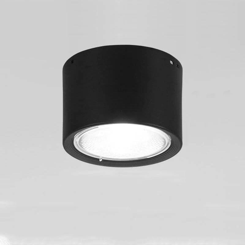 LED Ceiling Spotlight with Rotatable Cylinder Head and Matte Metal Housing All Vera Mart