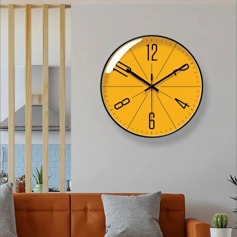 Scandinavian Wall Clock with Minimalist Numerals and Quartz Movement All Vera Mart