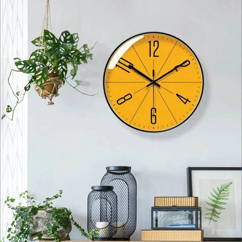 Scandinavian Wall Clock with Minimalist Numerals and Quartz Movement All Vera Mart