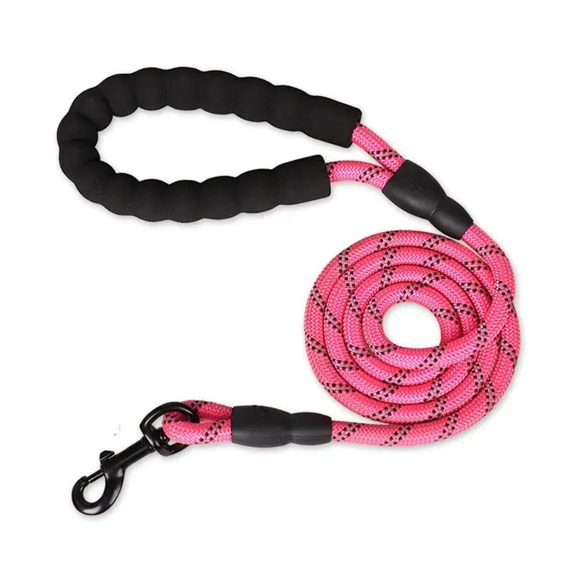 Dog Leash 4.9ft with Reflective Stitching and Double Rope Construction All Vera Mart