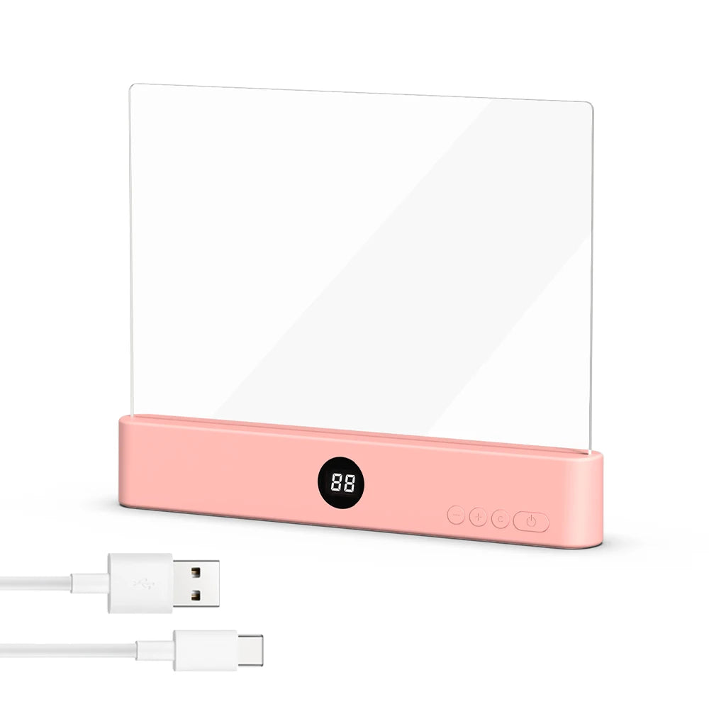 Rechargeable Flat Panel Reading Light with 3 Color Modes and Adjustable Brightness All Vera Mart