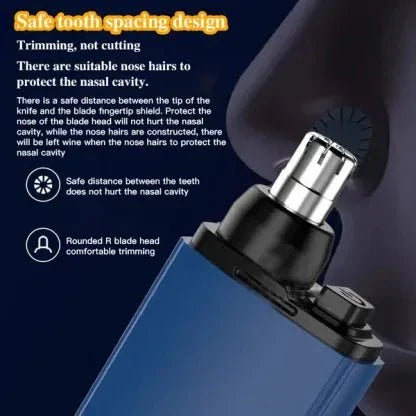 Nose Hair Trimmer with Rotating Blade System and Year-Long Battery Life, Water-Resistant All Vera Mart