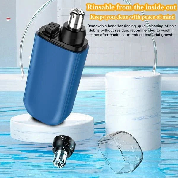 Nose Hair Trimmer with Rotating Blade System and Year-Long Battery Life, Water-Resistant All Vera Mart