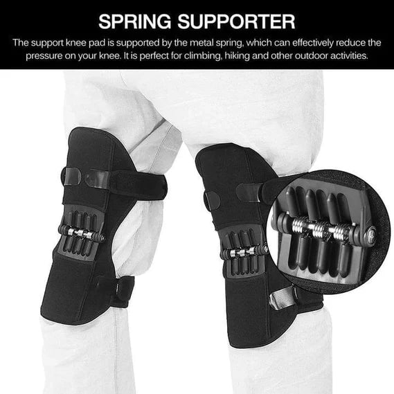 Knee Support Pads with Spring Mechanism and Adjustable Straps for Squats All Vera Mart
