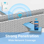 WiFi Extender with Dual-Band Support and Ethernet Port, Long-Range Coverage All Vera Mart