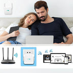 WiFi Extender with Dual-Band Support and Ethernet Port, Long-Range Coverage All Vera Mart
