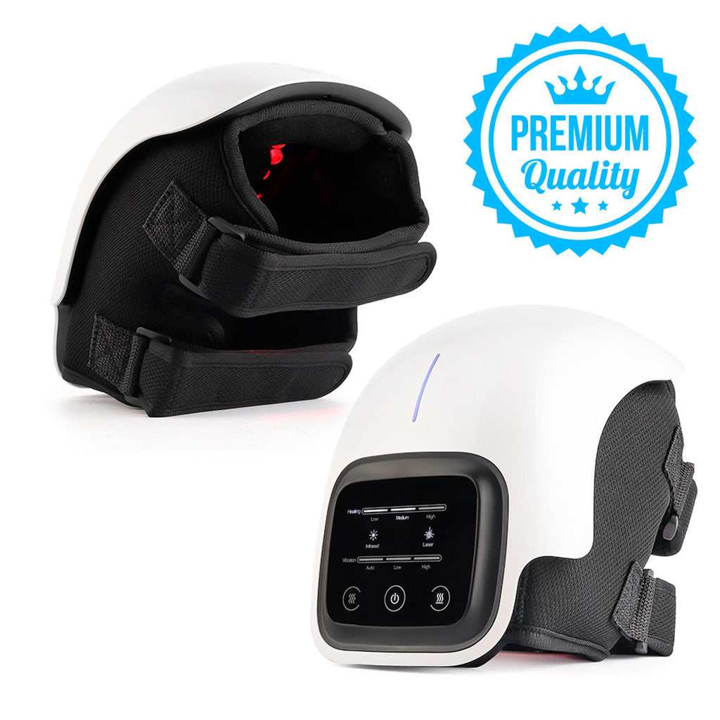 Heat Therapy Knee Massager with Red Light and Laser, Vibration Mode All Vera Mart