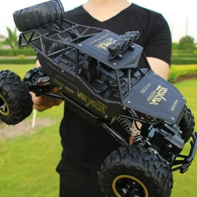Remote Control Monster Truck with Shockproof Suspension and Long-Run Battery, 4x4 Off-Road All Vera Mart