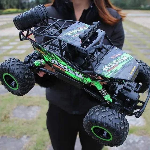 Remote Control Monster Truck with Shockproof Suspension and Long-Run Battery, 4x4 Off-Road All Vera Mart