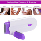 Cordless Epilator with Dual Interchangeable Heads and 60-Minute Runtime All Vera Mart