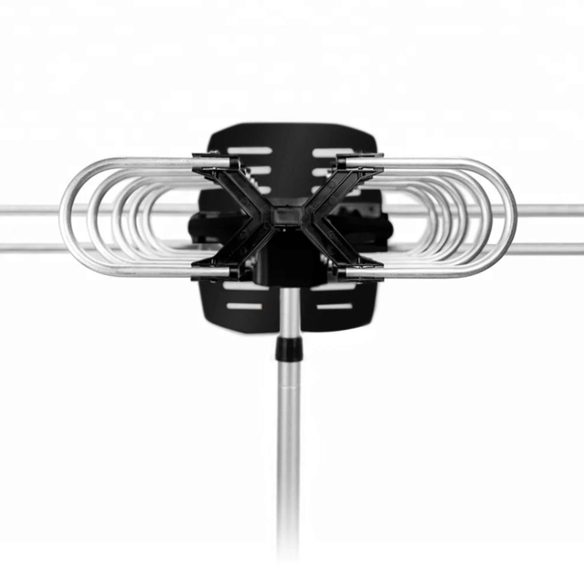 Motorized TV Antenna with 360 Degree Rotation and Signal Amplifier, 33ft Cable All Vera Mart