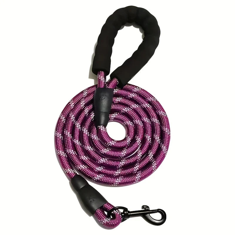 Dog Leash 4.9ft with Reflective Stitching and Double Rope Construction All Vera Mart