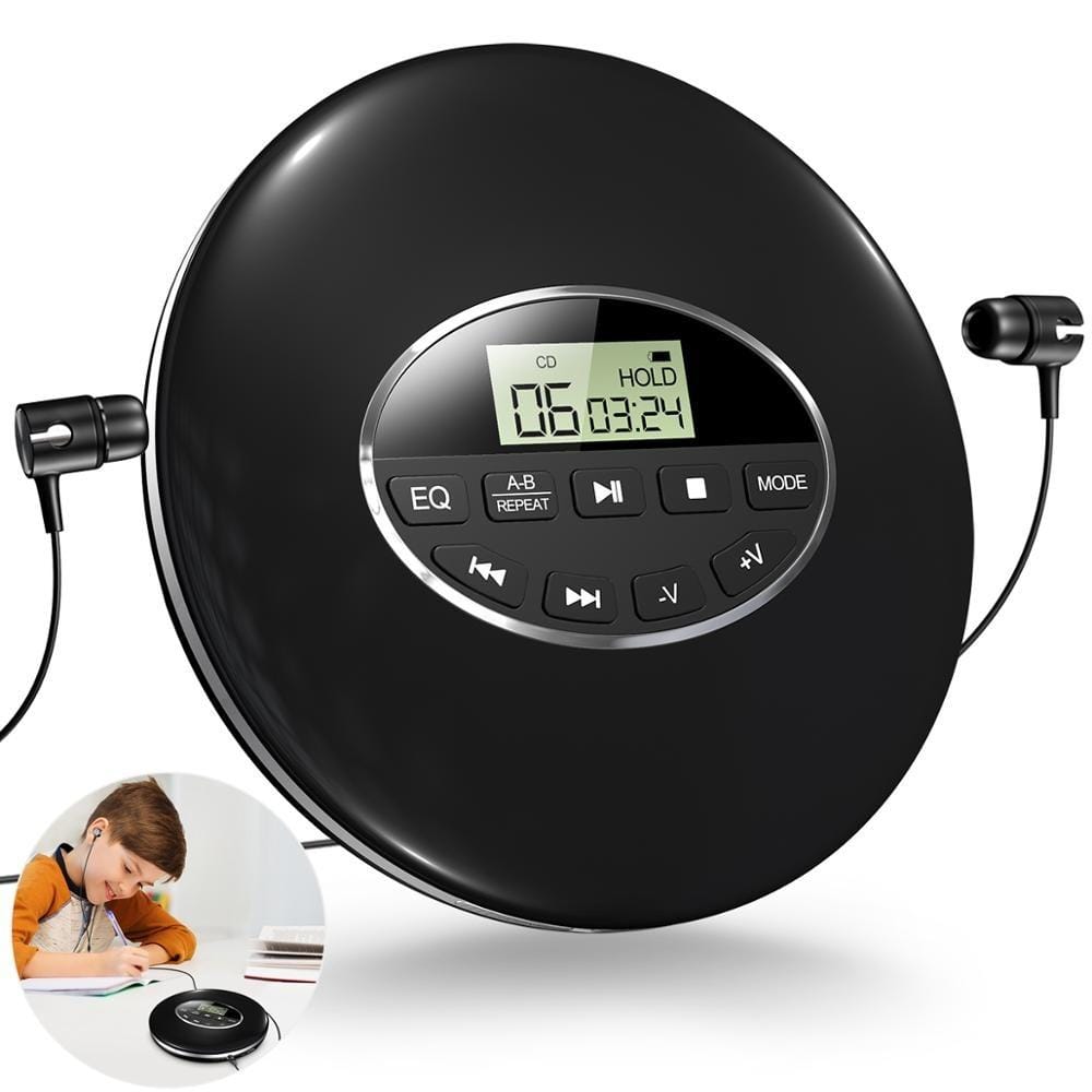 Portable CD Player with Anti-Skip Technology and Five Sound Modes All Vera Mart