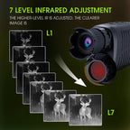 Infrared Monocular with 3x Optical Zoom and 10MP Photo Capture, 300m Night Vision Range All Vera Mart