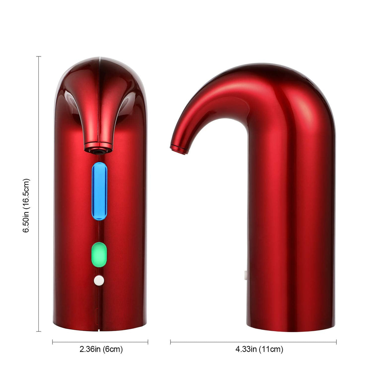 Electric Wine Aerator with Magnetic Aeration and Red Light, Rechargeable One Touch Pourer All Vera Mart