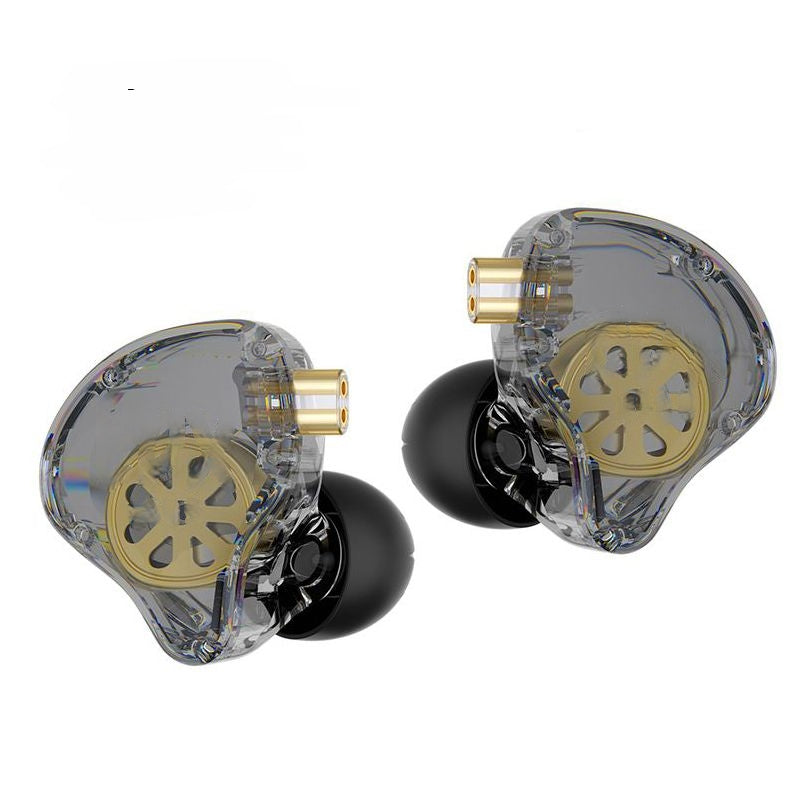 Wired Earbuds with Magnetic Driver and Detachable 2Pin Cable, Transparent Housing All Vera Mart