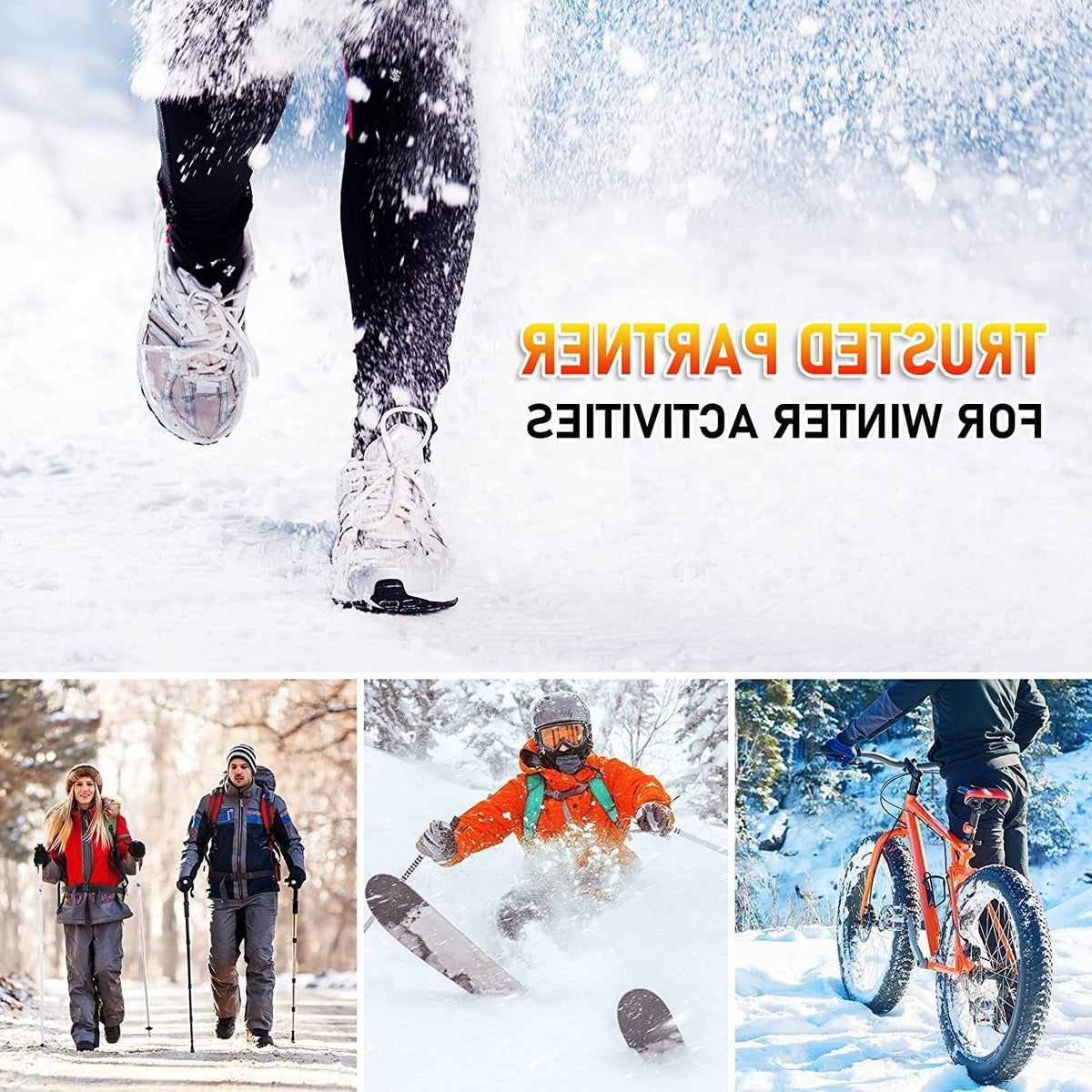 Rechargeable Heated Insoles with Three Heat Levels and 10-Hour Battery All Vera Mart