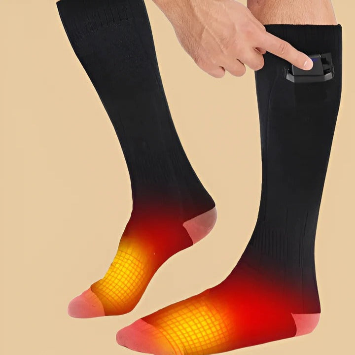 Rechargeable Heated Socks with 3-Level Temperature Control and 8-Hour Battery All Vera Mart