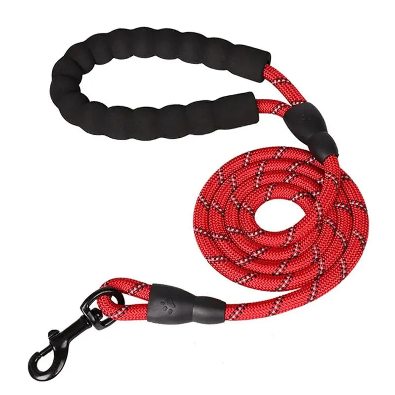 Dog Leash 4.9ft with Reflective Stitching and Double Rope Construction All Vera Mart