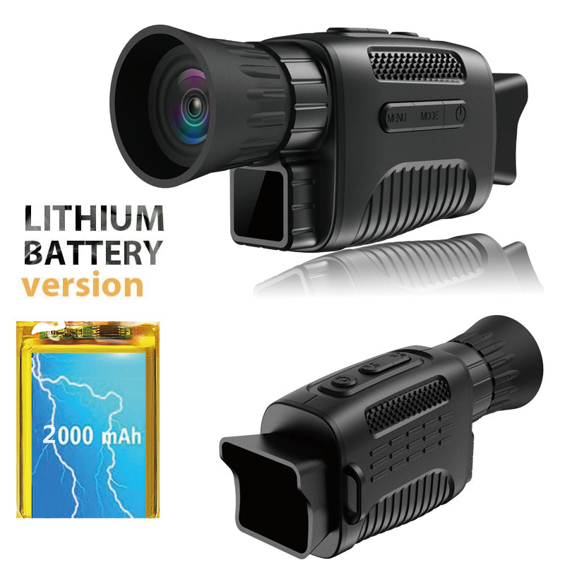 Infrared Monocular with 3x Optical Zoom and 10MP Photo Capture, 300m Night Vision Range All Vera Mart