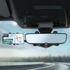 Rearview Mirror Phone Mount with 360 Degree Rotation and Retractable Arm All Vera Mart