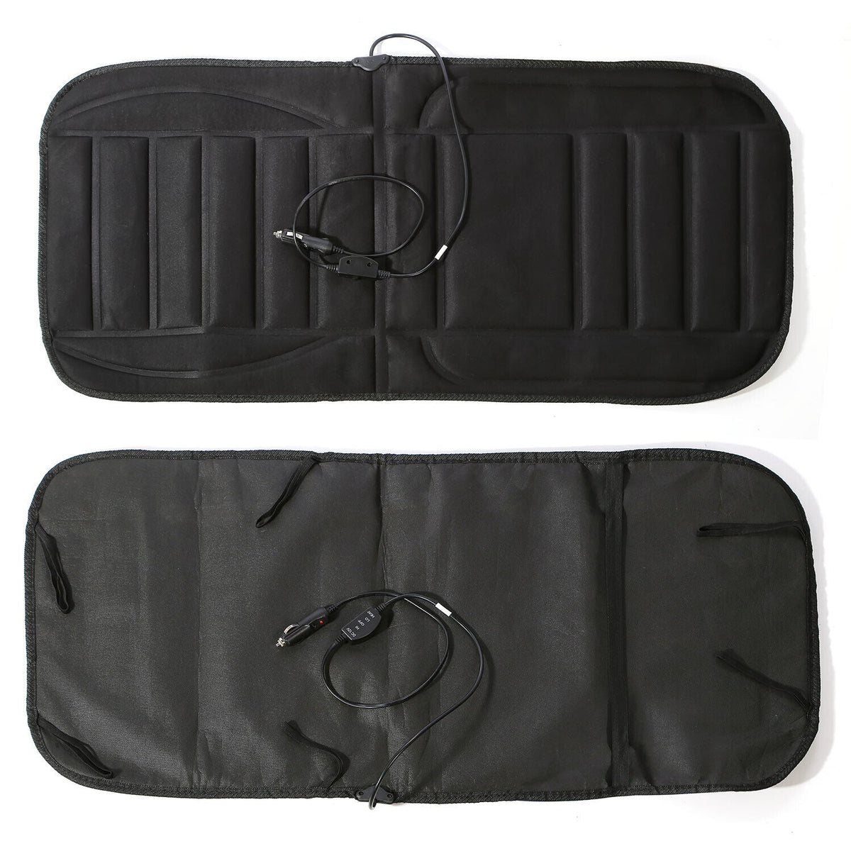 Heated Car Seat Cushion with Adjustable Temperature and Secure Hook Attachment All Vera Mart