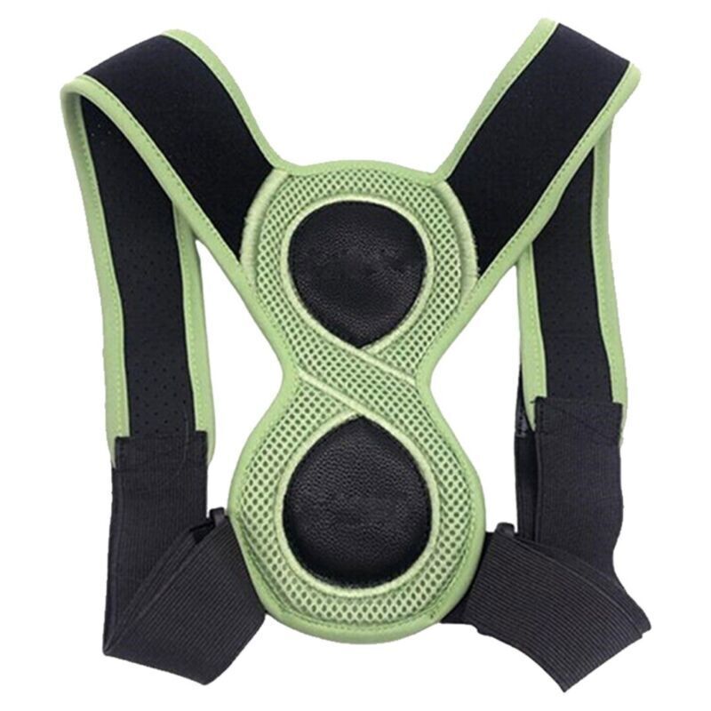 Posture Brace with Figure Eight Backing and Adjustable Straps for Men Women Kids All Vera Mart