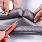 Door Bottom Seal Strip with Foam Cotton EPE and Adhesive Backing, 36.6 Inches All Vera Mart