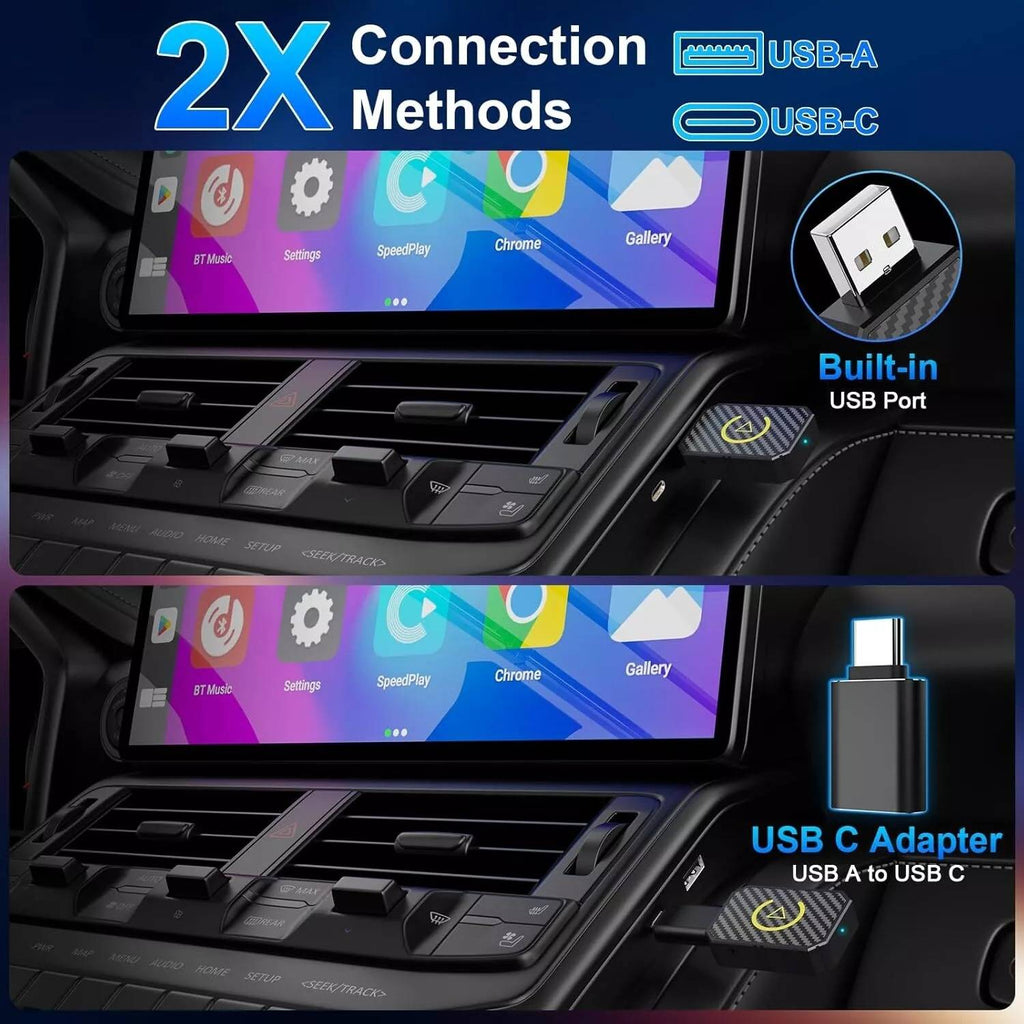 CarPlay Wireless Adapter with Dual Band Technology and Auto Reconnect All Vera Mart