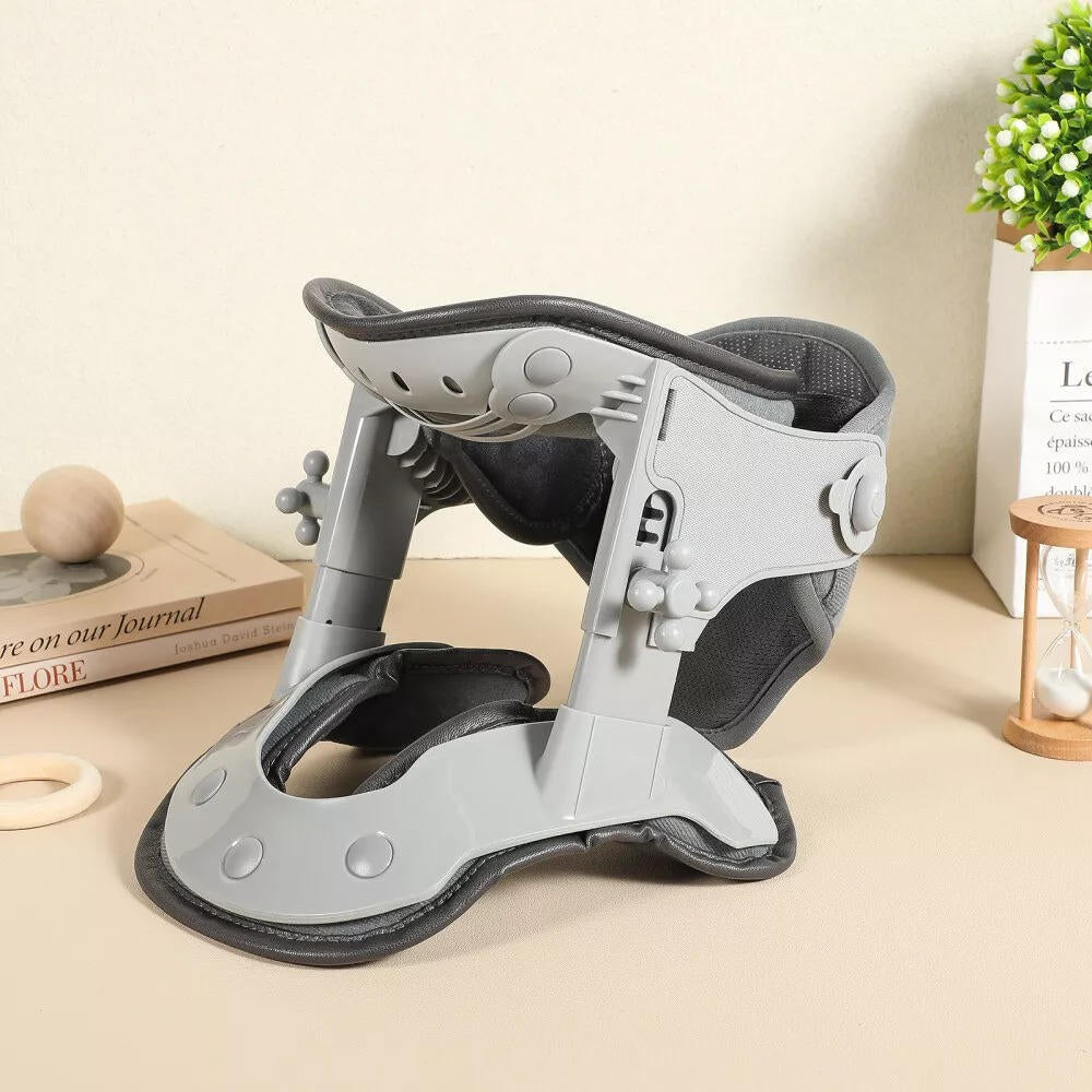 Cervical Traction Device with Eight Airbag Columns and Heat Therapy, Five Height Settings All Vera Mart