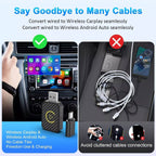 CarPlay Wireless Adapter with Dual Band Technology and Auto Reconnect All Vera Mart