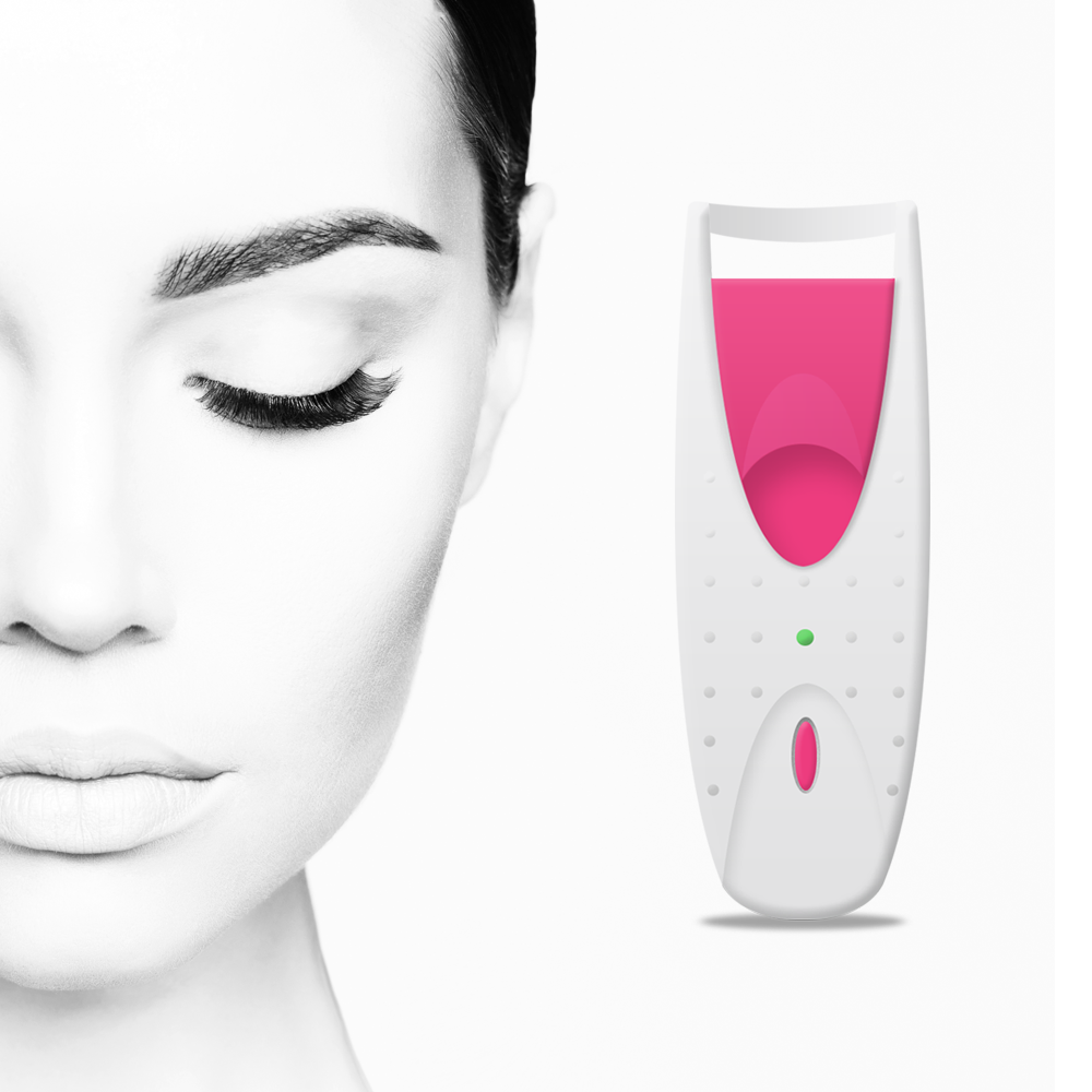 Heated Eyelash Curler with Silicone Pad and Battery Power, Fast Heat-Up All Vera Mart