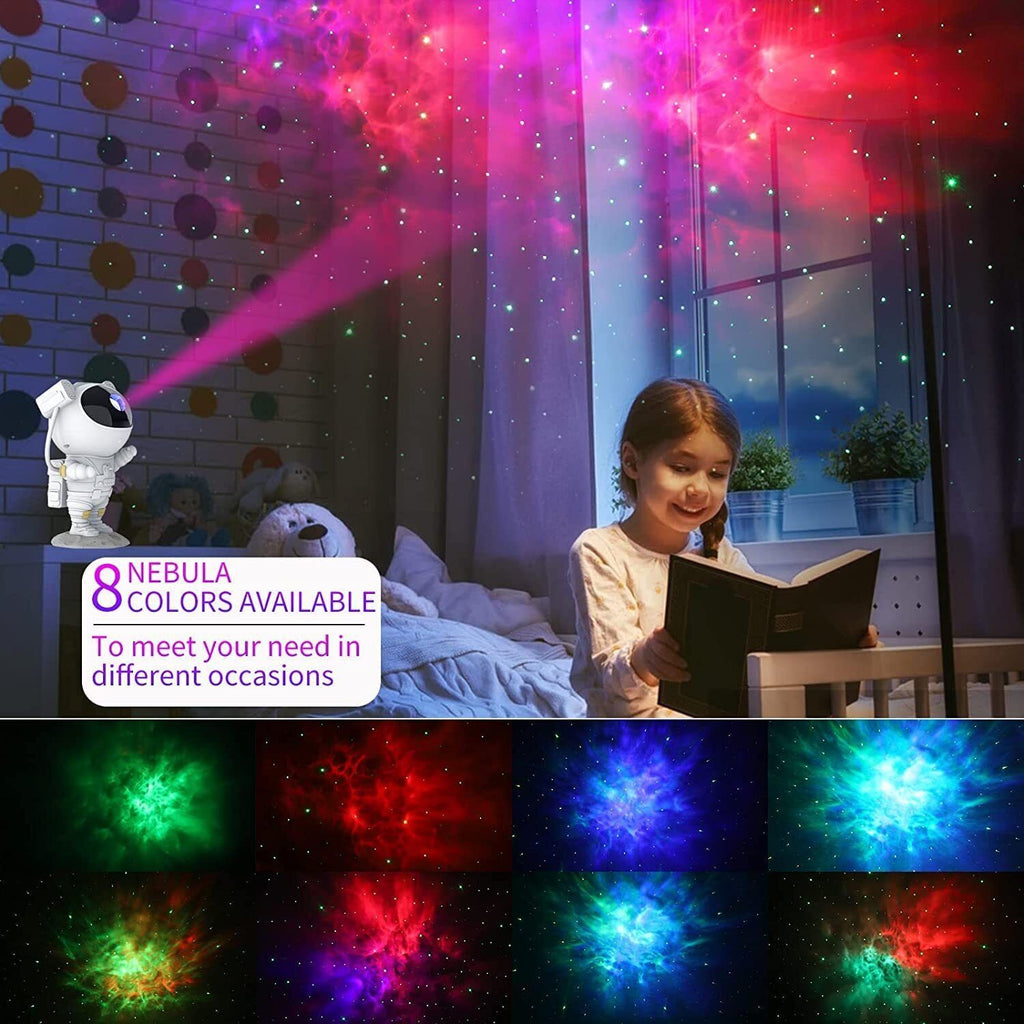 Galaxy Projector with 8 Nebula Patterns and Remote Control, Astronaut Design All Vera Mart