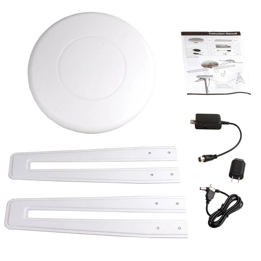 HDTV Antenna with Omnidirectional UHF/VHF and Interference Filter, 40ft Cable All Vera Mart