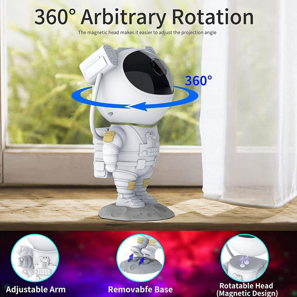 Galaxy Projector with 8 Nebula Patterns and Remote Control, Astronaut Design All Vera Mart