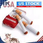Soft Cloth Dog Chew Toys with Cigarette Shape, 6 Inch 2-Pack All Vera Mart